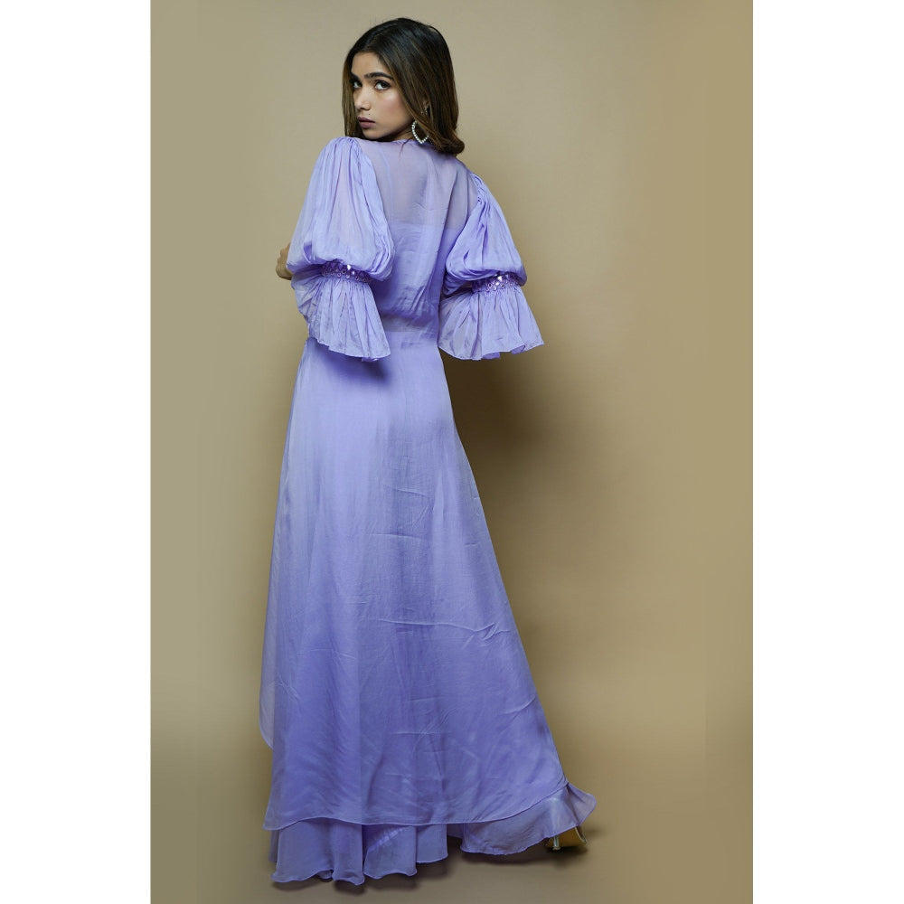 Ahi Clothing Lilac Cape Palazzo (Set of 3)
