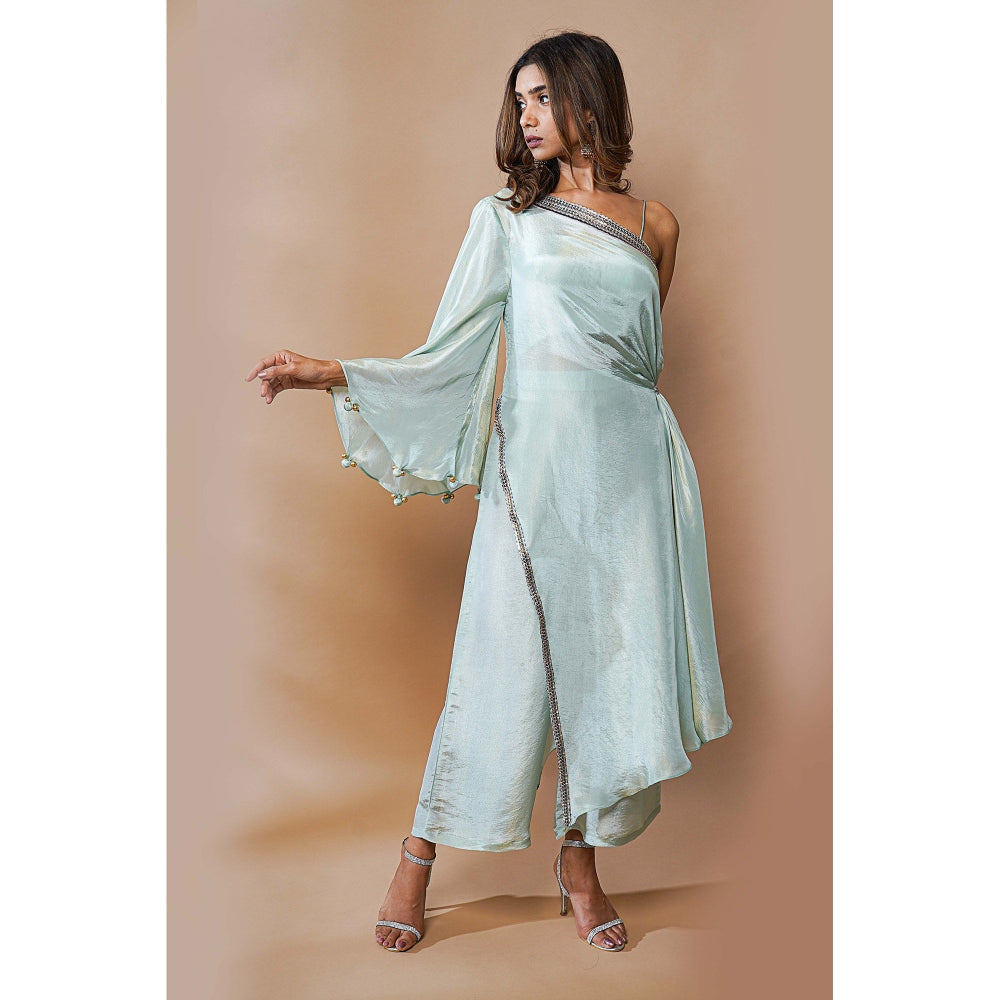 Ahi Clothing Draped Kimono Palazzo (Set of 3)