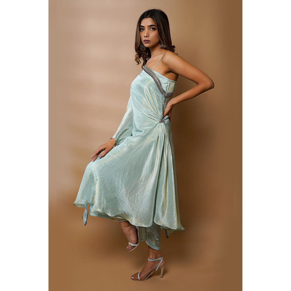 Ahi Clothing Draped Kimono Palazzo (Set of 3)