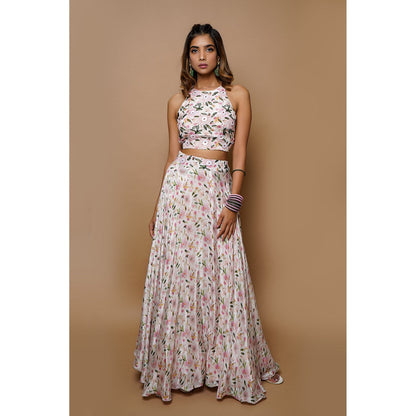 Ahi Clothing Floral Digital Printed Lehenga (Set of 3)