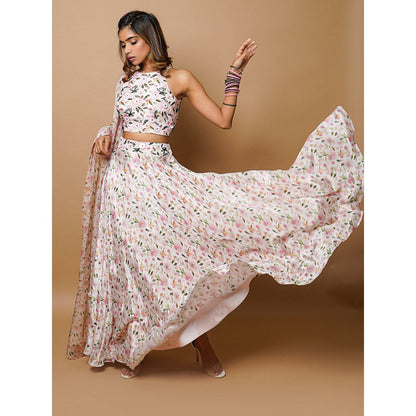 Ahi Clothing Floral Digital Printed Lehenga (Set of 3)
