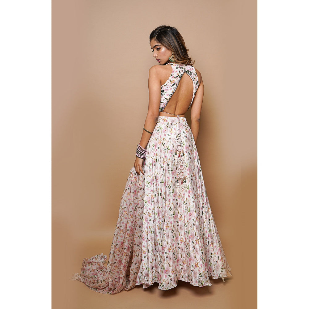 Ahi Clothing Floral Digital Printed Lehenga (Set of 3)