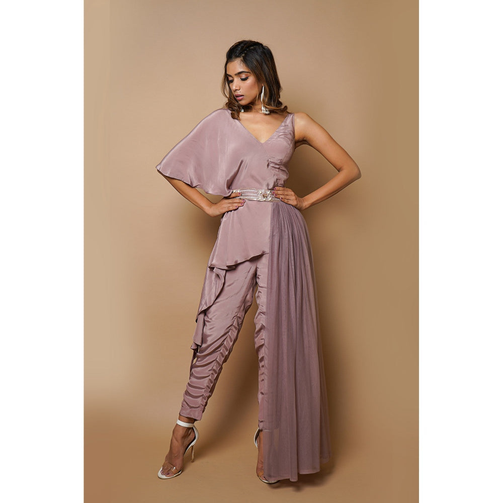 Ahi Clothing Onion Pink Indo Western (Set of 3)