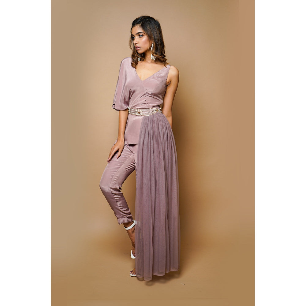 Ahi Clothing Onion Pink Indo Western (Set of 3)