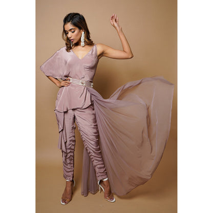 Ahi Clothing Onion Pink Indo Western (Set of 3)