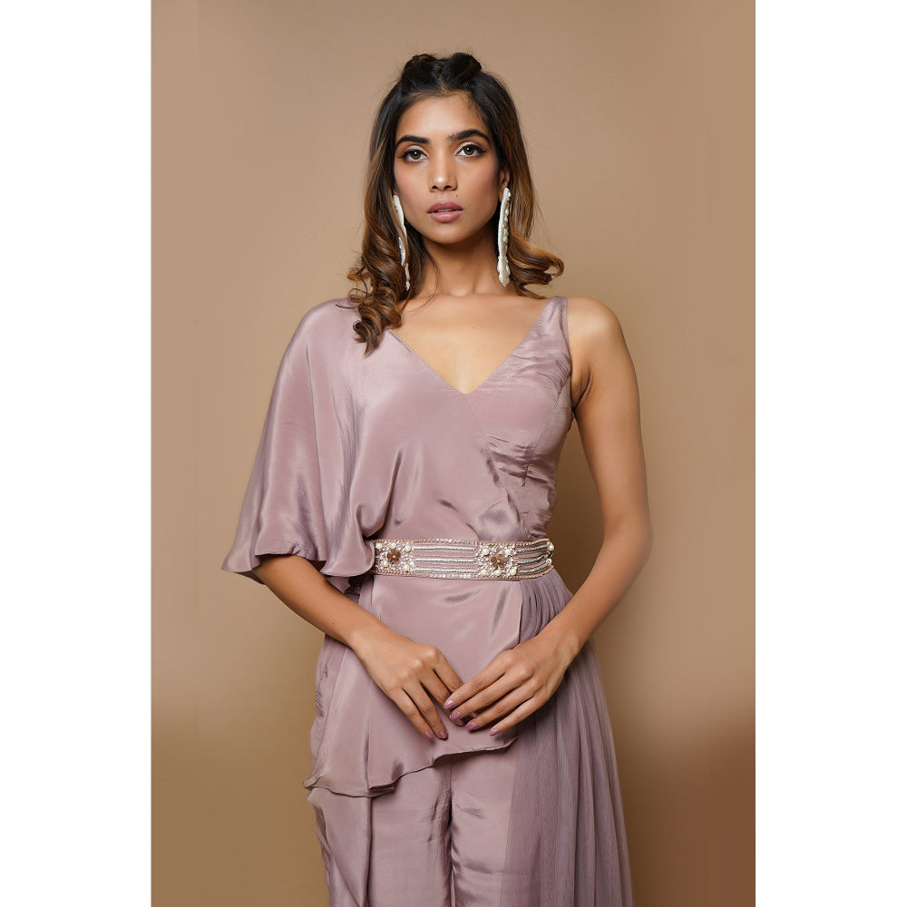 Ahi Clothing Onion Pink Indo Western (Set of 3)