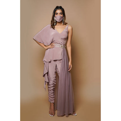 Ahi Clothing Onion Pink Indo Western (Set of 3)