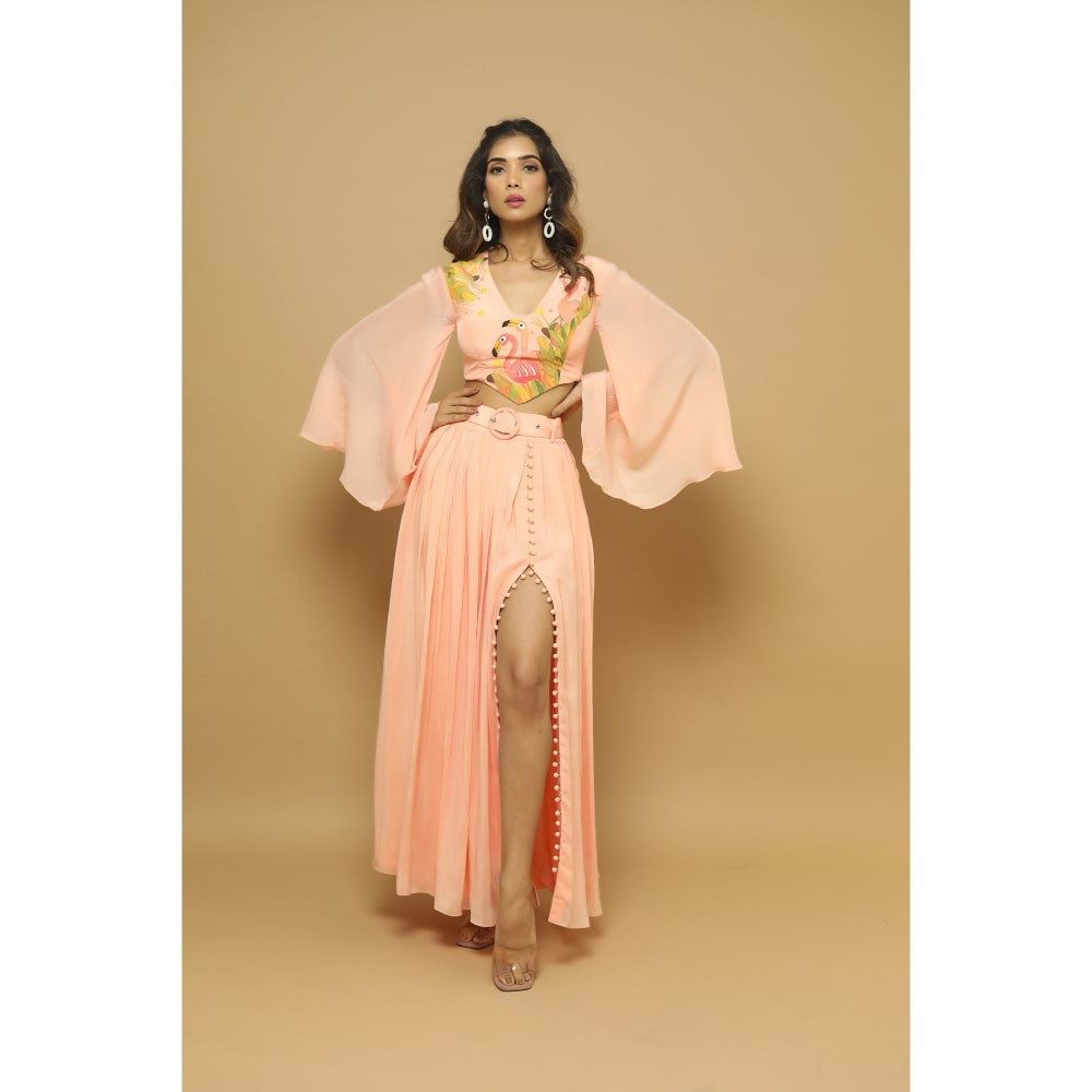 Ahi Clothing Peach Handpainted Indo (Set of 3)