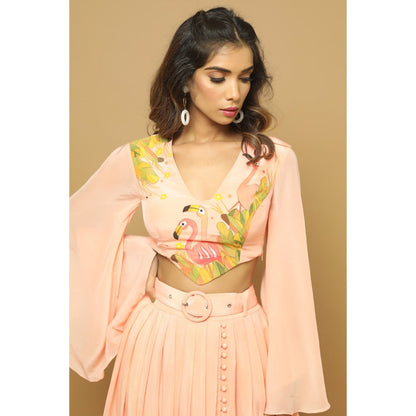 Ahi Clothing Peach Handpainted Indo (Set of 3)