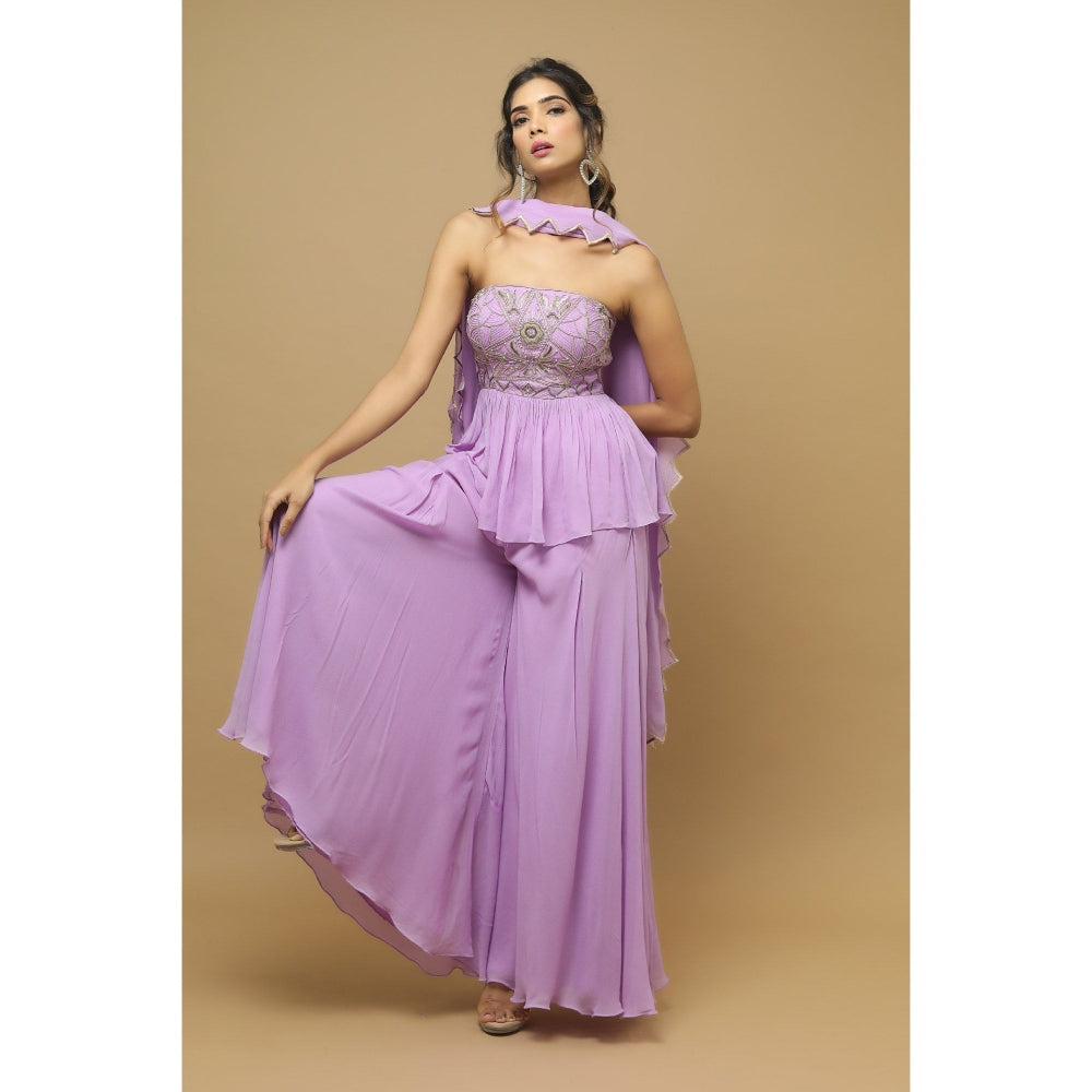 Ahi Clothing Lilac Indo Western (Set of 3)