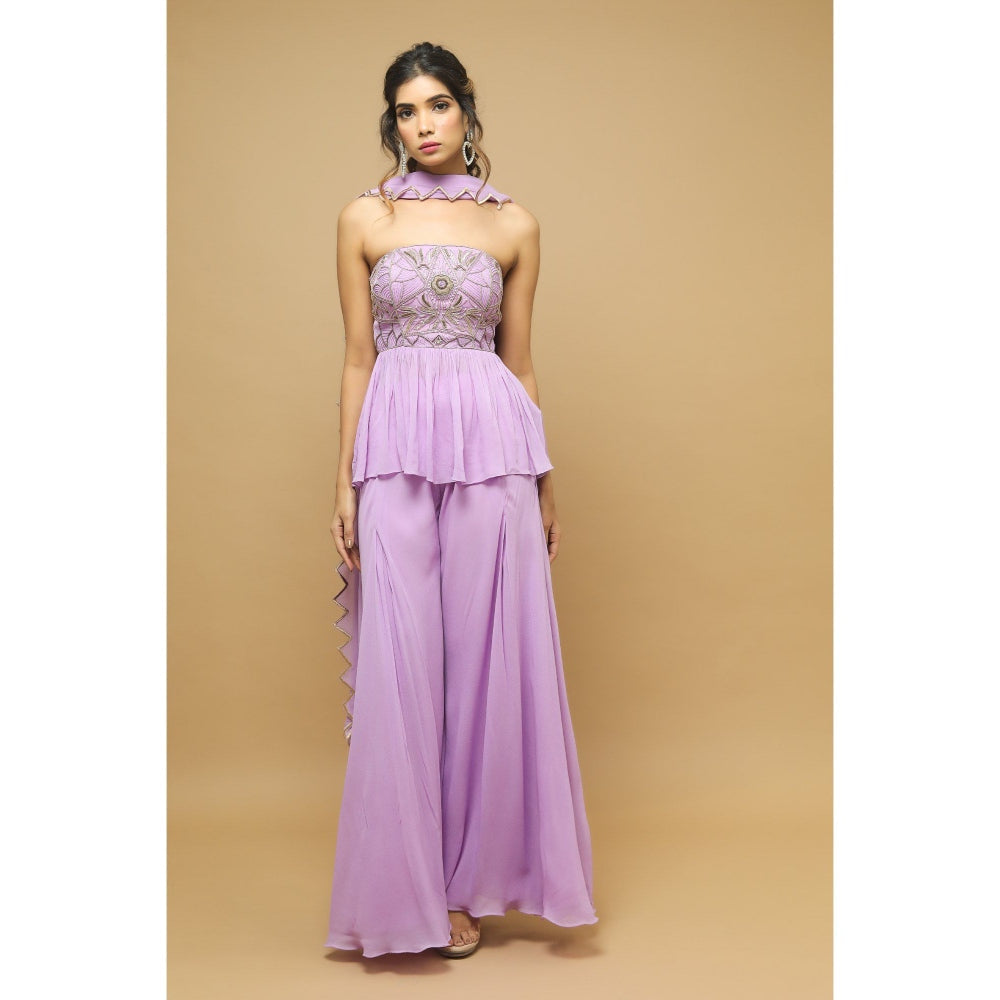 Ahi Clothing Lilac Indo Western (Set of 3)