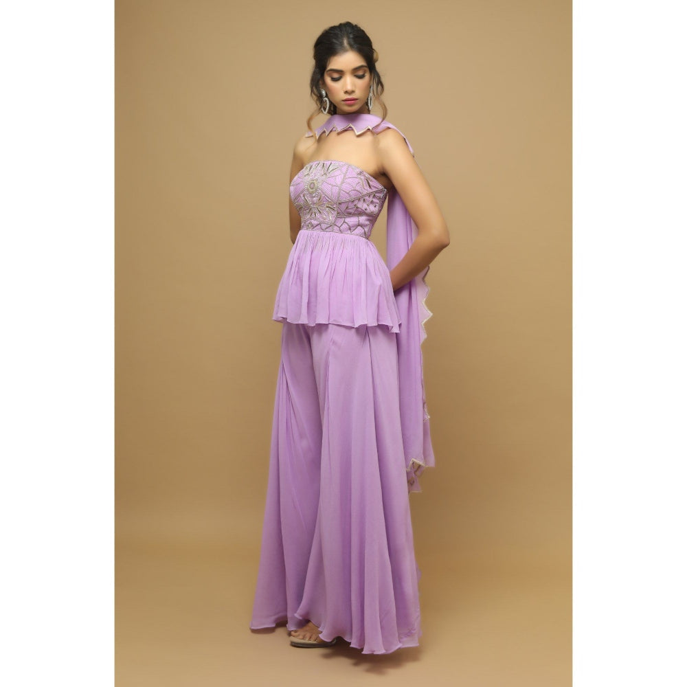 Ahi Clothing Lilac Indo Western (Set of 3)