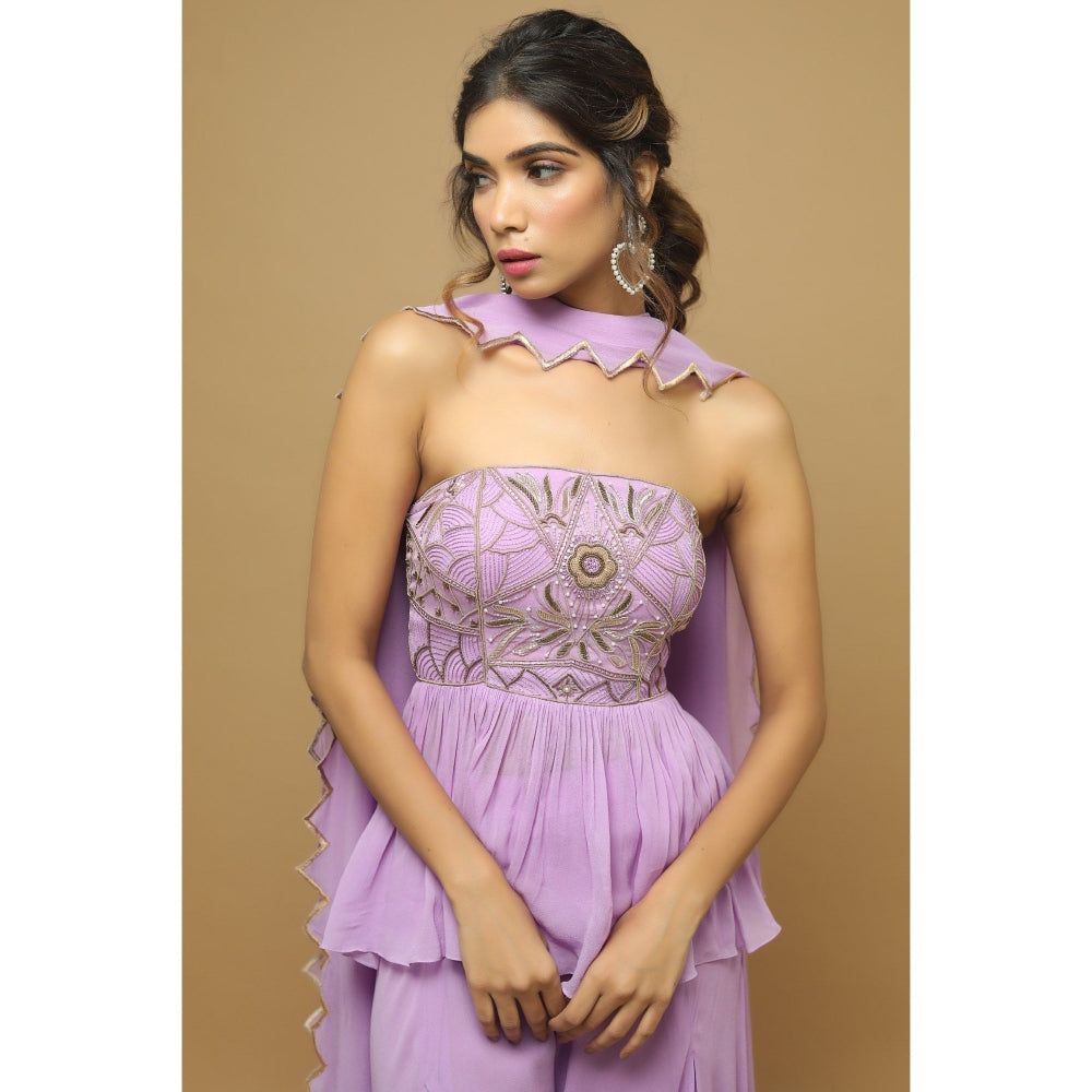 Ahi Clothing Lilac Indo Western (Set of 3)