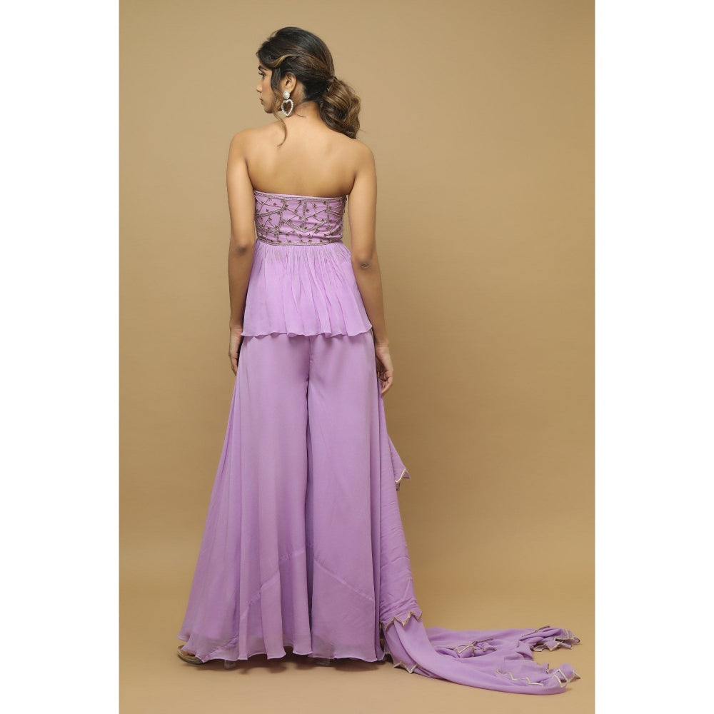 Ahi Clothing Lilac Indo Western (Set of 3)