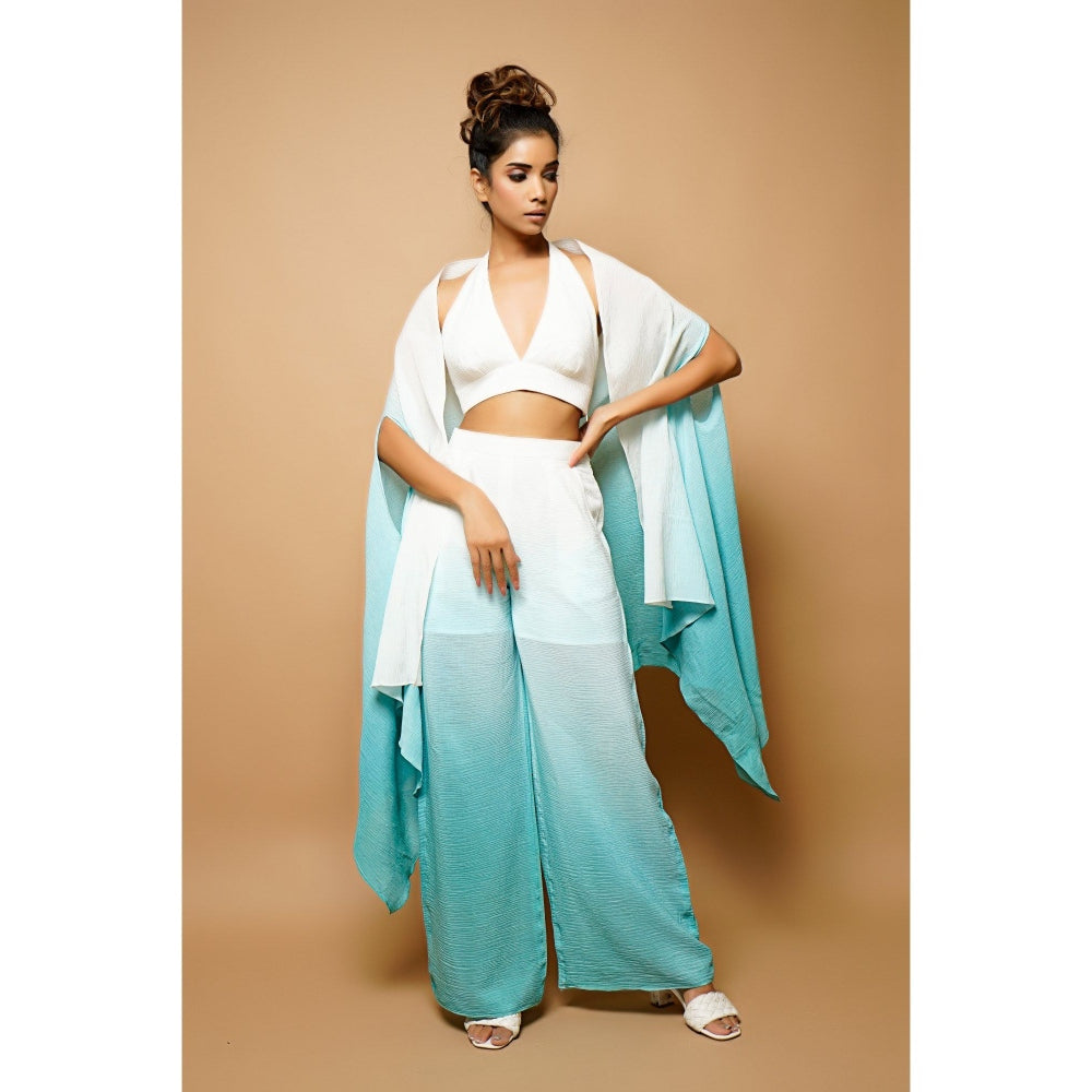 Ahi Clothing Ombre Crushed 3-Piece Co-Ord (Set of 3)