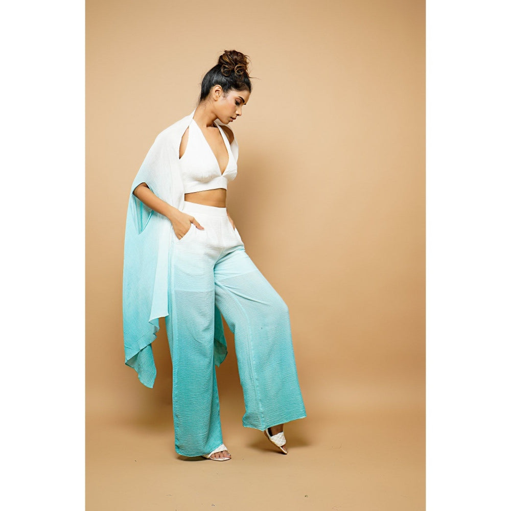 Ahi Clothing Ombre Crushed 3-Piece Co-Ord (Set of 3)