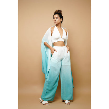 Ahi Clothing Ombre Crushed 3-Piece Co-Ord (Set of 3)