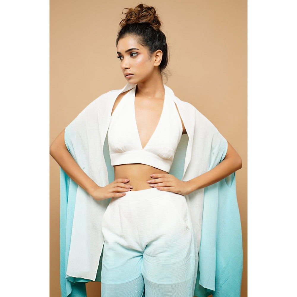 Ahi Clothing Ombre Crushed 3-Piece Co-Ord (Set of 3)