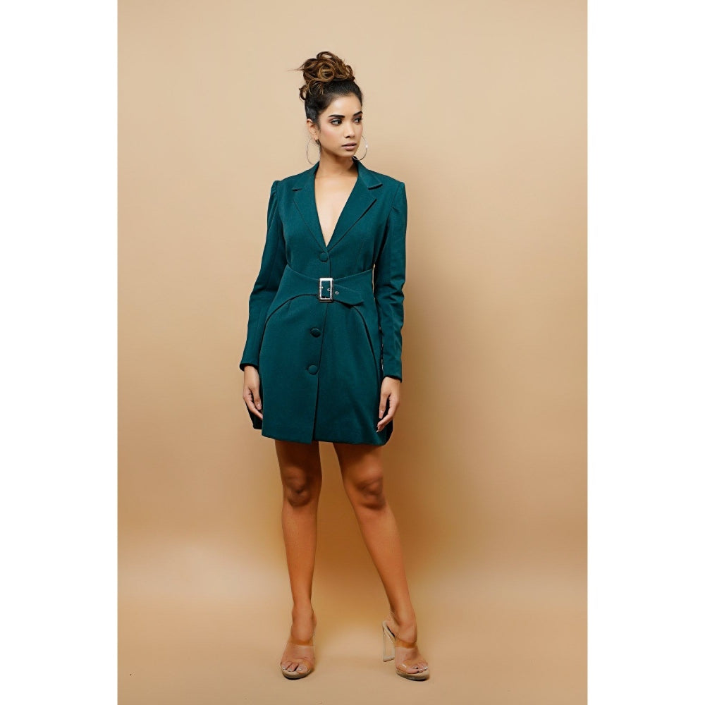 Ahi Clothing Teal Jacket Dress