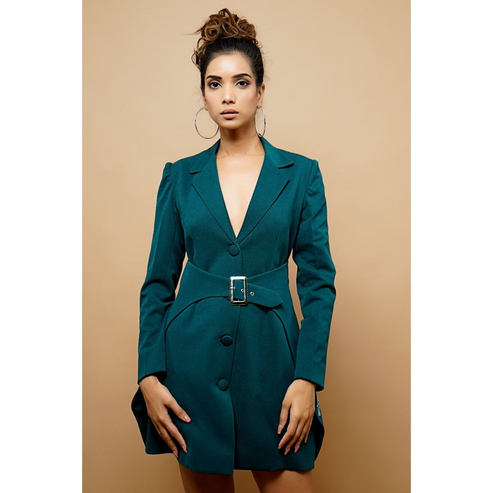 Ahi Clothing Teal Jacket Dress