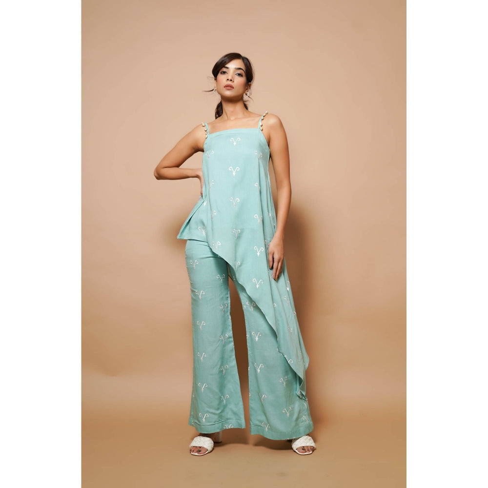 AHI Clothing Steal Blue Co-Ord (Set of 2)