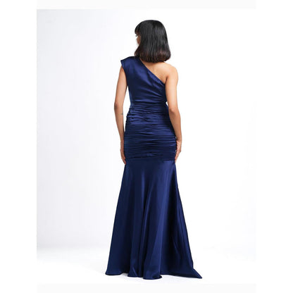 AHI Clothing Nellie Navy Blue Sheath Long Dress