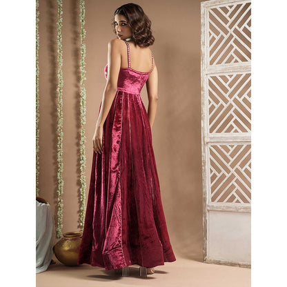 AHI Clothing Rani Velvet Long Indo Dress