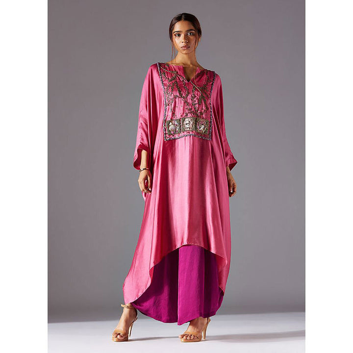 A Humming Way Elysian Jubba Kurta with Draped Dhoti