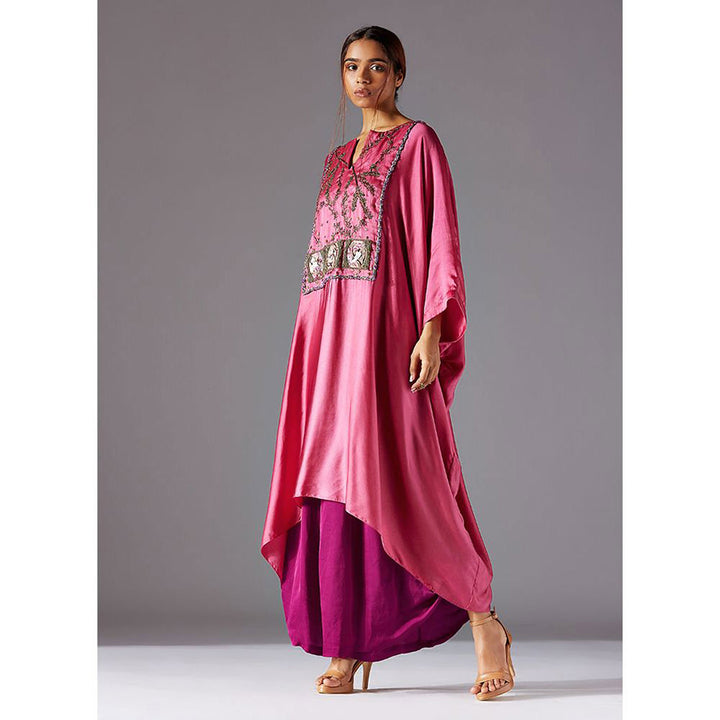 A Humming Way Elysian Jubba Kurta with Draped Dhoti