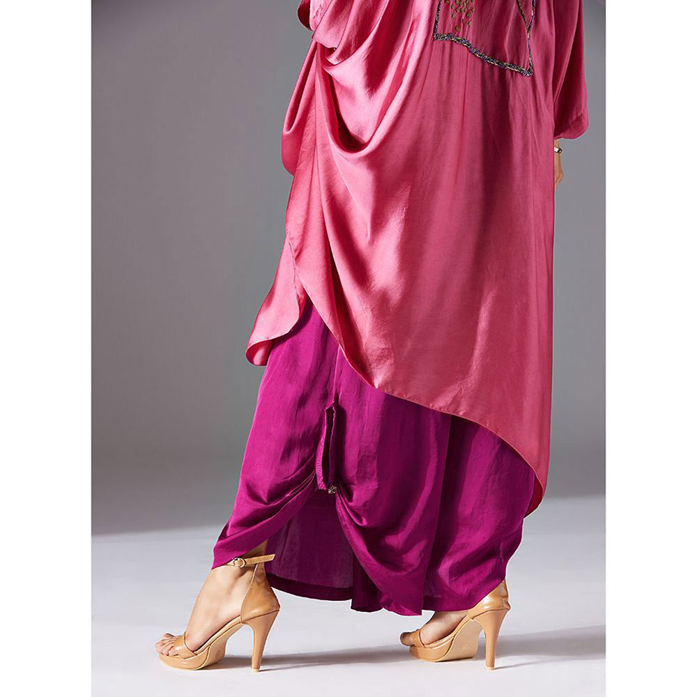 A Humming Way Elysian Jubba Kurta with Draped Dhoti