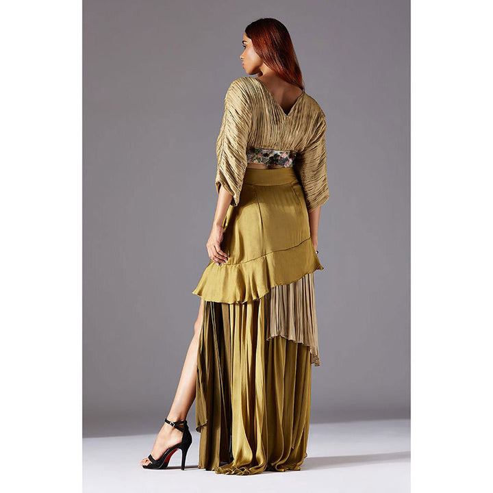 A Humming Way Townscape Blouse with Wild Forest Skirt