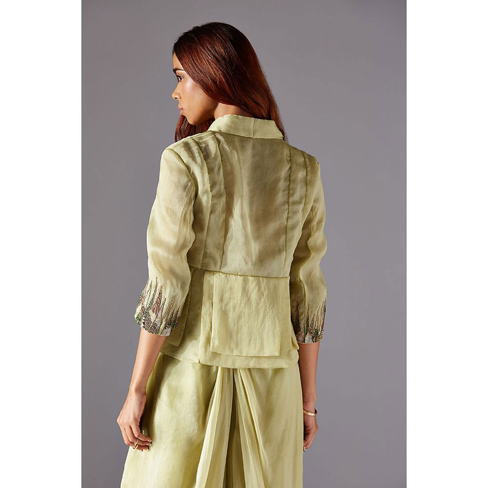 A Humming Way Crest Victorian Jacket with Cowled Pants