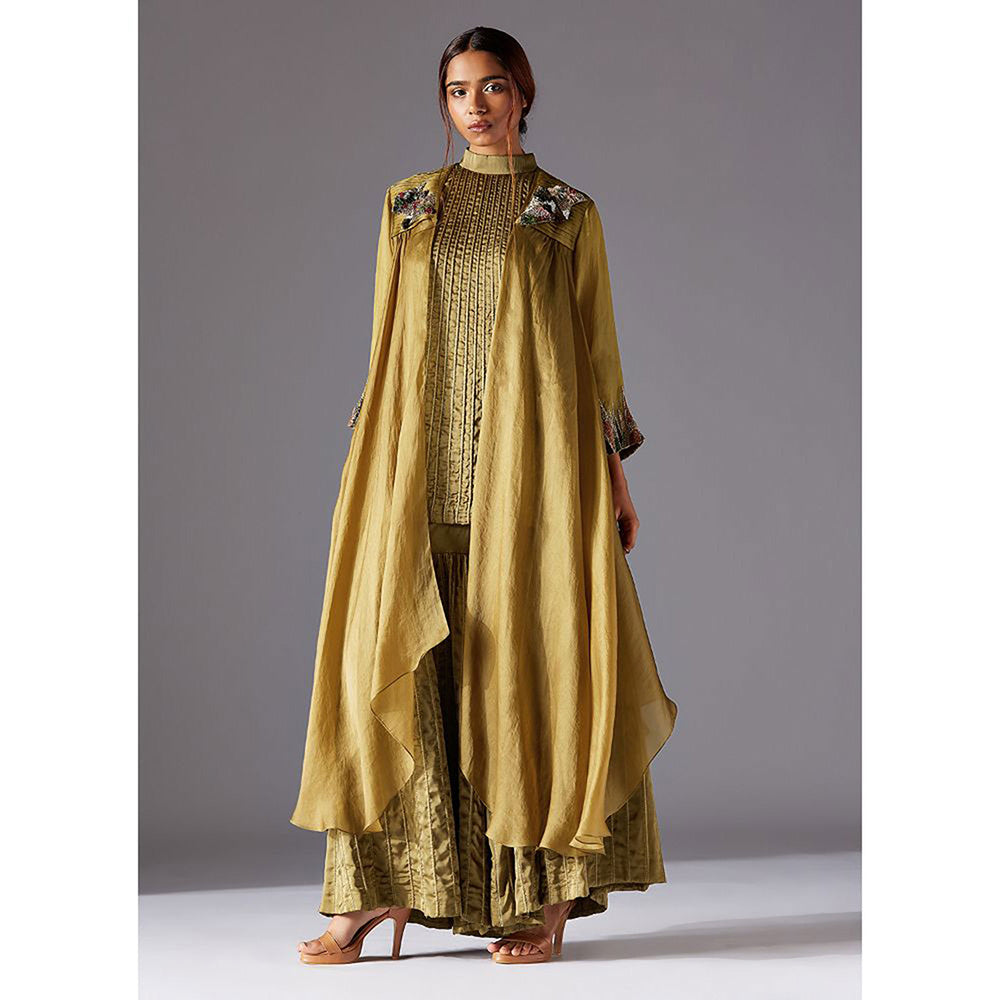 A Humming Way Hamada Halterneck Top With Hamada Sharara and Hamada Cape