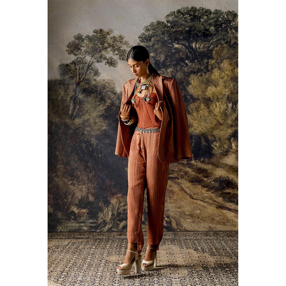 A Humming Way Jaisalmer Jacket, Jaisalmer Corset & Jaisalmer Pintuck Trousers (Set of 3)