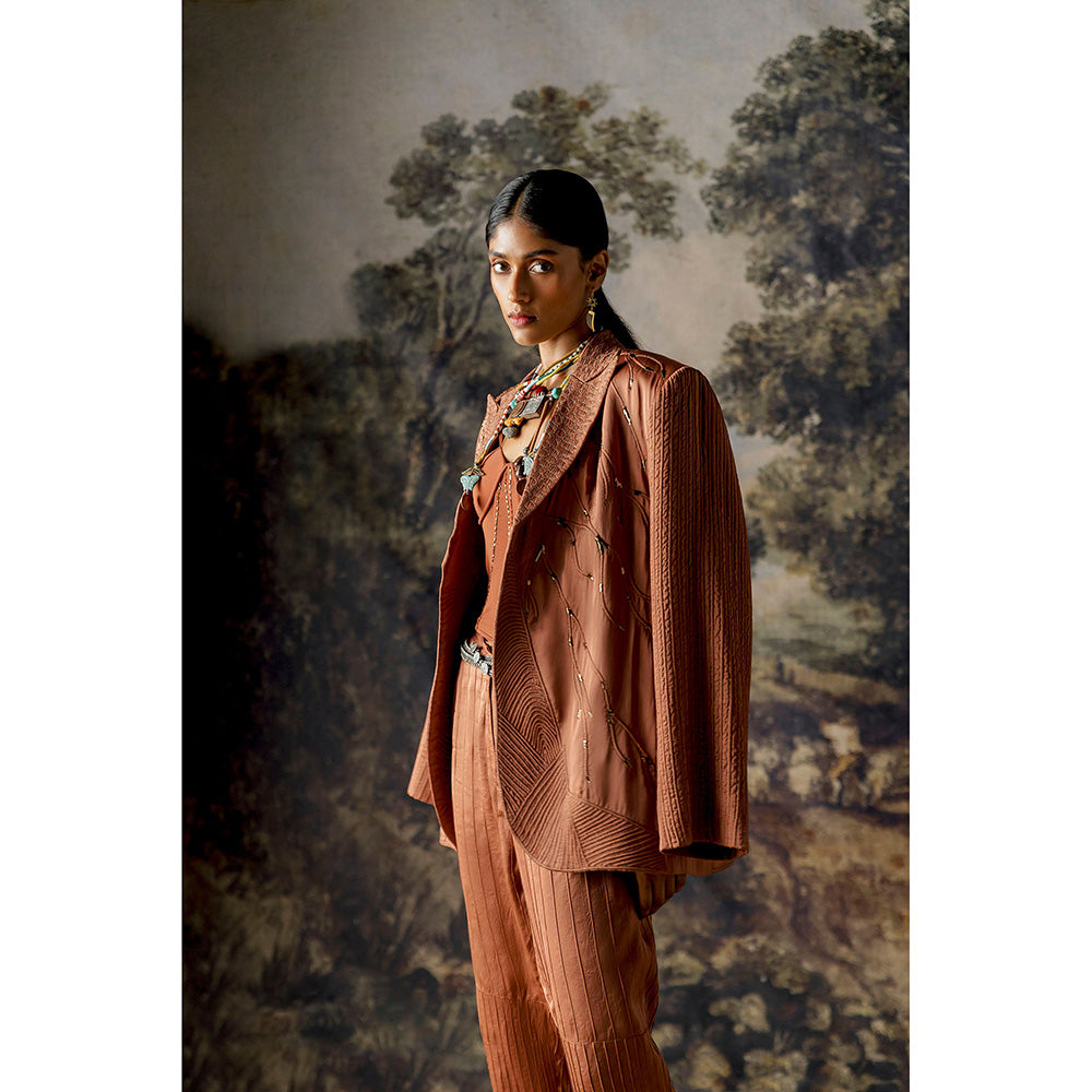 A Humming Way Jaisalmer Jacket, Jaisalmer Corset & Jaisalmer Pintuck Trousers (Set of 3)