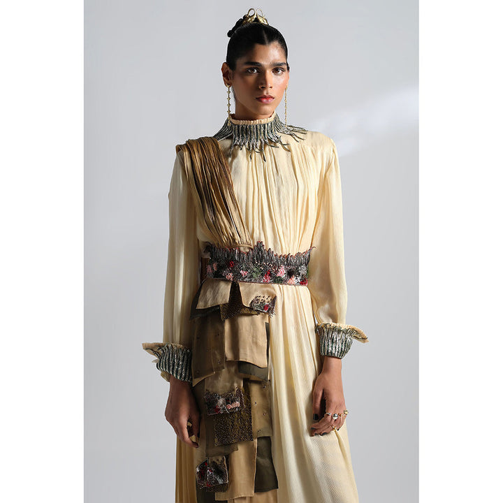 A Humming Way Rumi Gown with Dupatta & Belt (Set of 3)