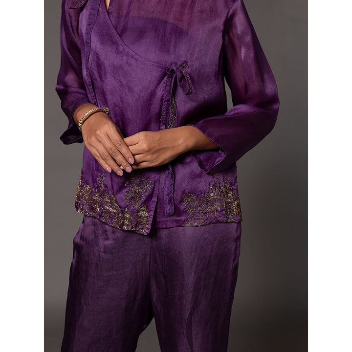 A Humming Way Pichola Purple Co-Ord (Set of 2)