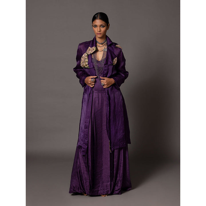 A Humming Way Purple Carpet Jacket and Corset Gown (Set of 2)