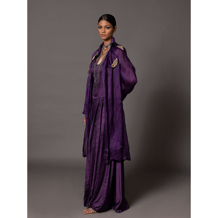 A Humming Way Purple Carpet Jacket and Corset Gown (Set of 2)