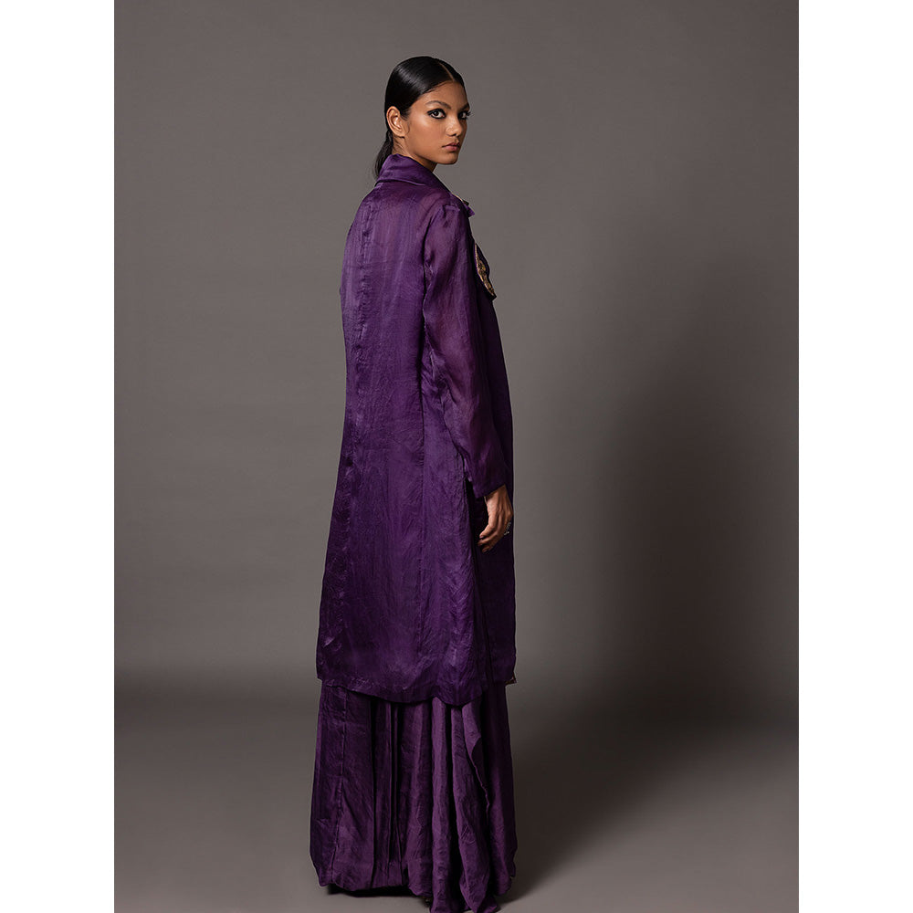 A Humming Way Purple Carpet Jacket and Corset Gown (Set of 2)