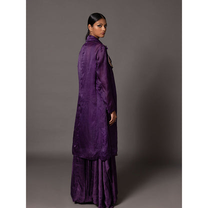 A Humming Way Purple Carpet Jacket and Corset Gown (Set of 2)