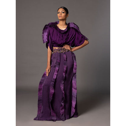 A Humming Way Purple Mushroom Top and Fin Skirt with Mushroom Belt (Set of 3)