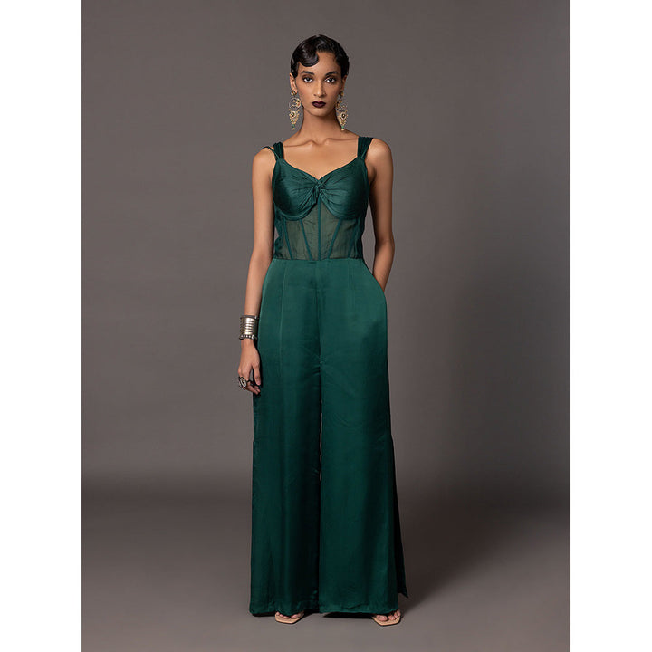 A Humming Way Namib Bottle Green Jumpsuit