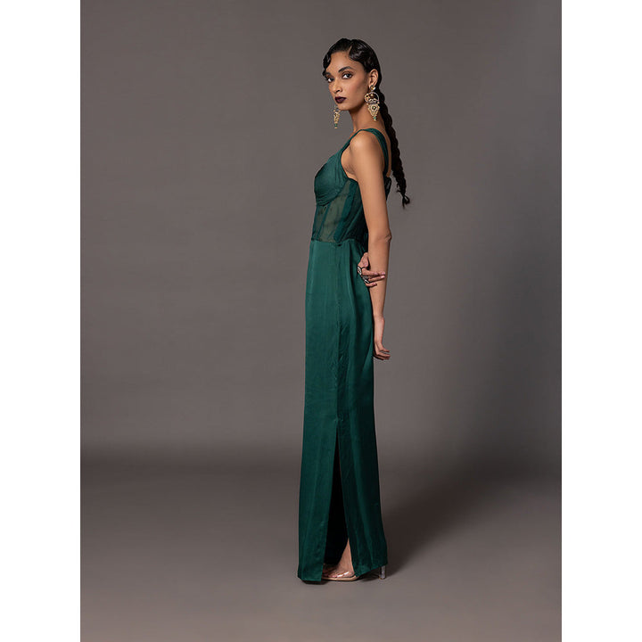 A Humming Way Namib Bottle Green Jumpsuit