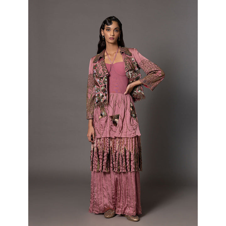 A Humming Way Dusty Pink Earth Jacket with Earth Gown (Set of 2)