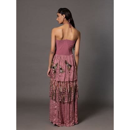 A Humming Way Dusty Pink Earth Jacket with Earth Gown (Set of 2)