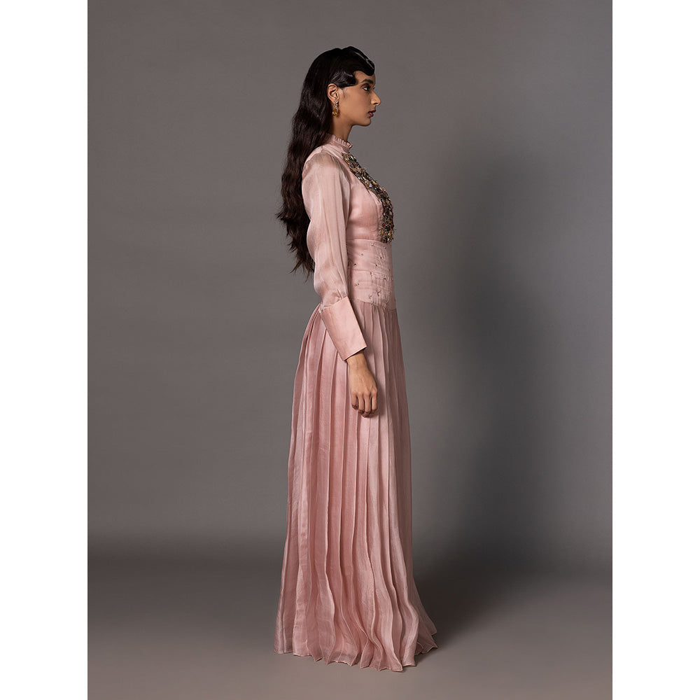 A Humming Way Sang-e-Sitara Pink Victorian Gown