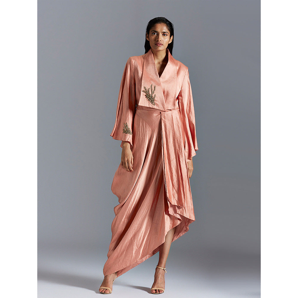 A Humming Way Golden Iconic Long Dress