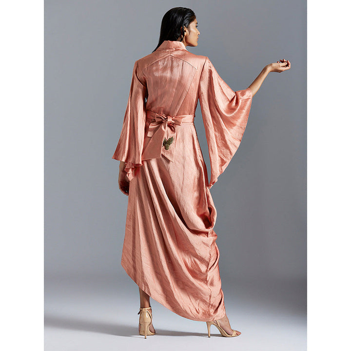 A Humming Way Golden Iconic Long Dress