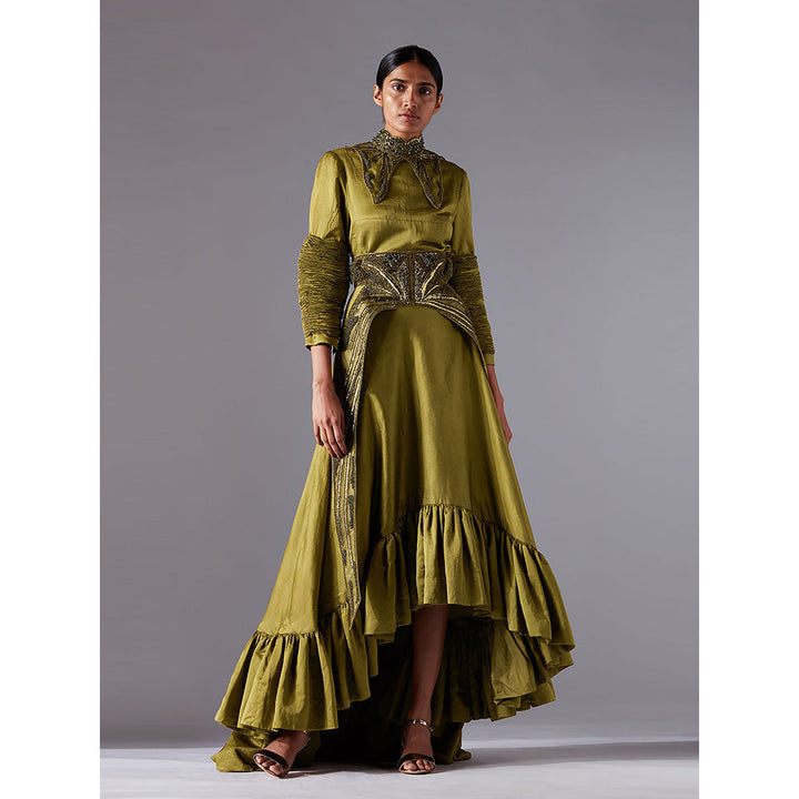 A Humming Way Olive Gown